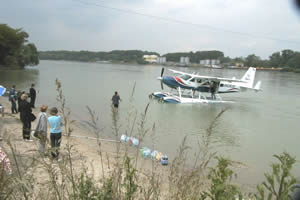 Donau-Beachlanding bei Klosterneuburg